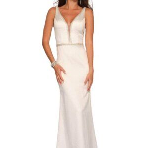 NWT Dave & Johnny 10990 Bridal Dress White Size 10